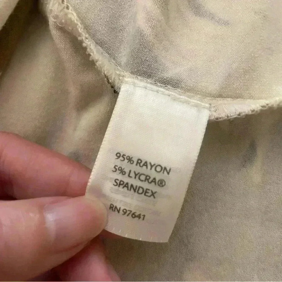 J. Jill White Green Pink Floral Dress Medium Petite Wearever Collection Stretch - Picture 8 of 10